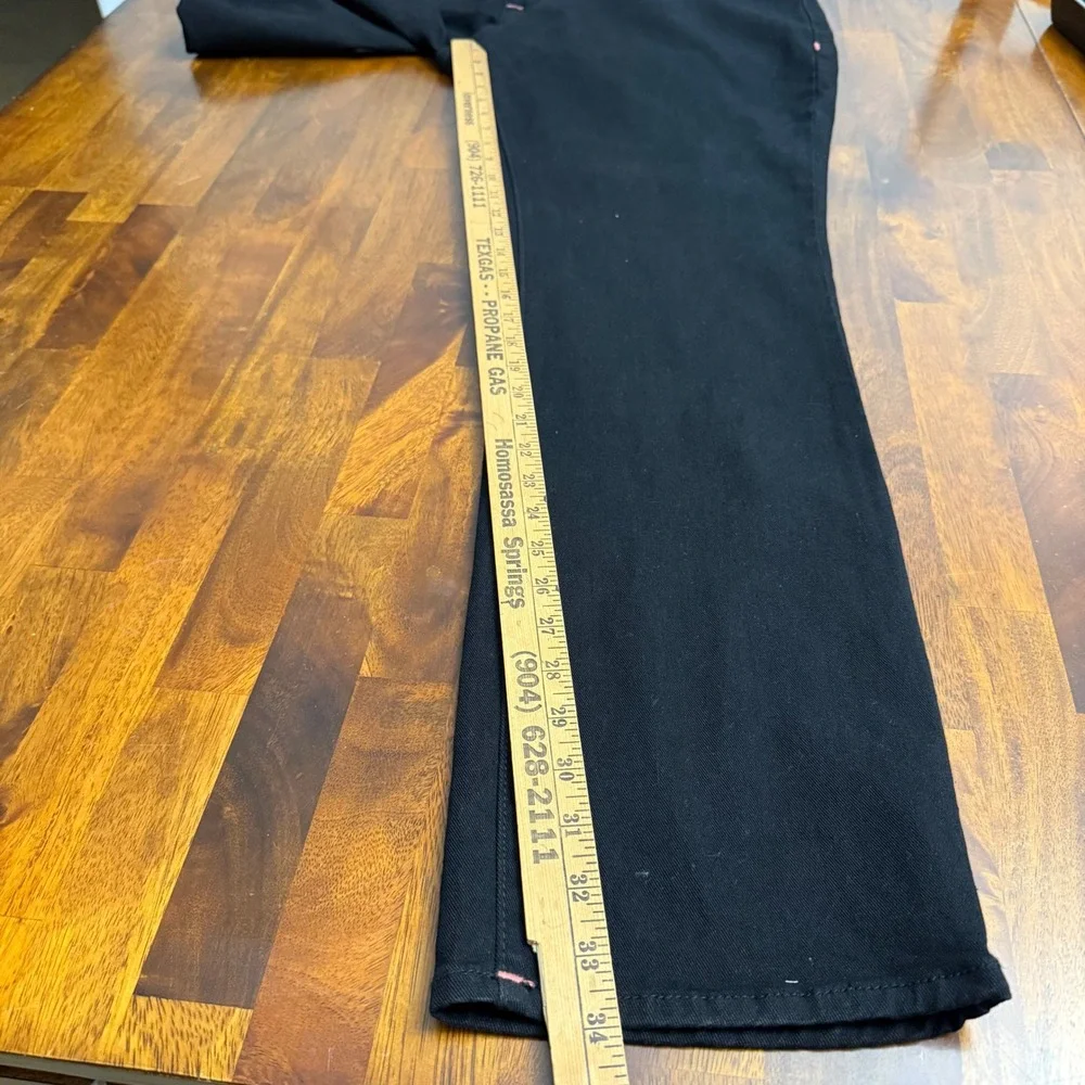True Religion Ricky Black Rinse Relaxed Straight‎ Jeans Mens Size 38x34